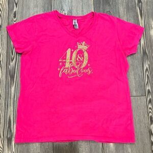 40  & Fabulous Custom Made Tee Shirt